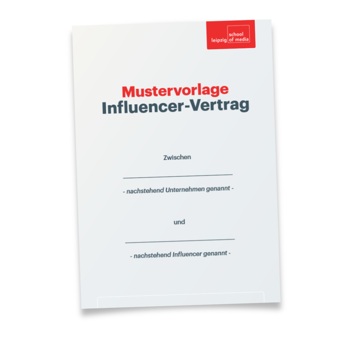 Mustervorlage Influencer-Vertrag
