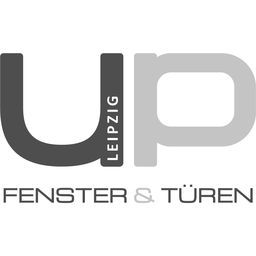 Logo UP Fenster und Türen schwarzweiß